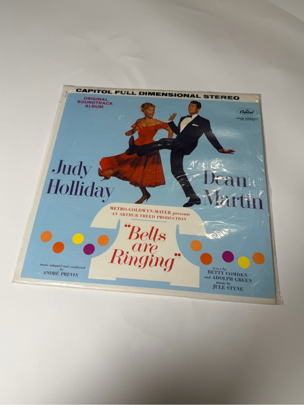 Vintage 1960 Bells Are Ringing Soundtrack Vinyl LP – Judy Holliday Dean Martin